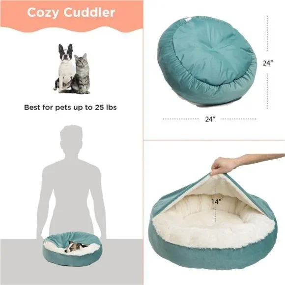 Best Friends by Sheri Cozy Cuddler Luxury Orthopedic Dog and Cat Bed
